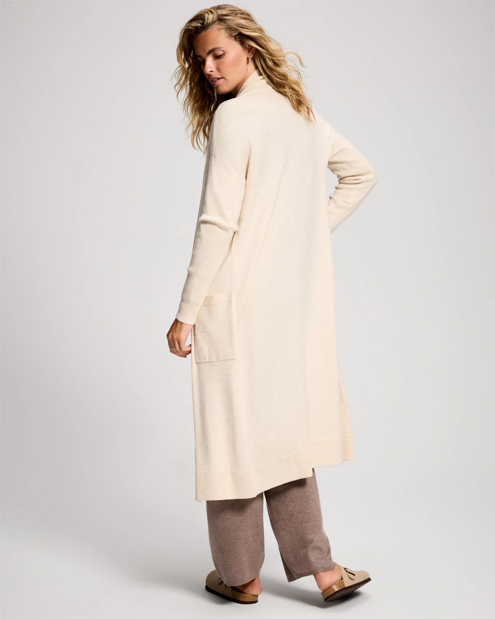 Sweater Open-Front Cardigan Duster click to view larger image.