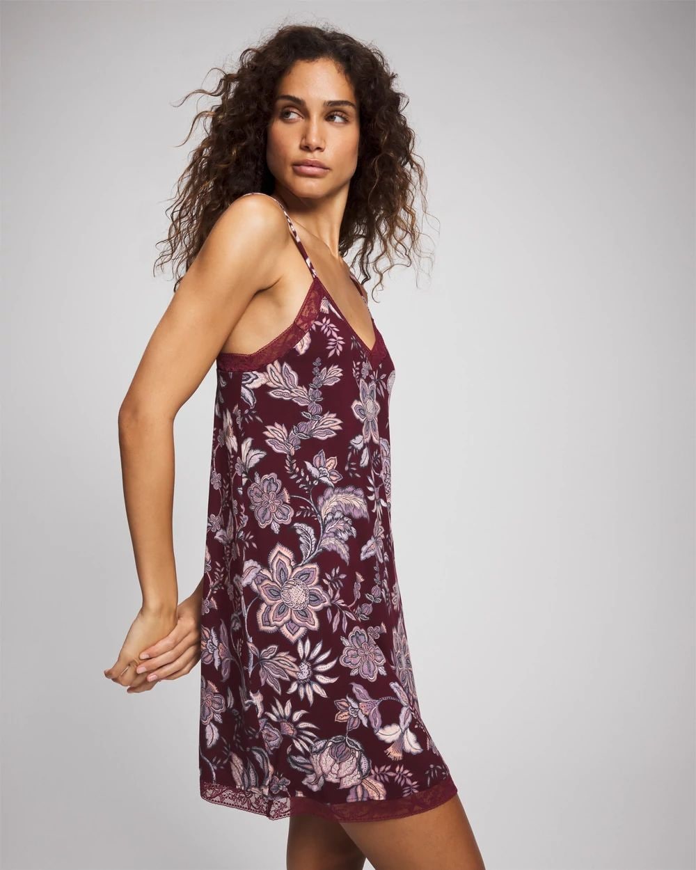 Cool Nights Lace Trim Chemise