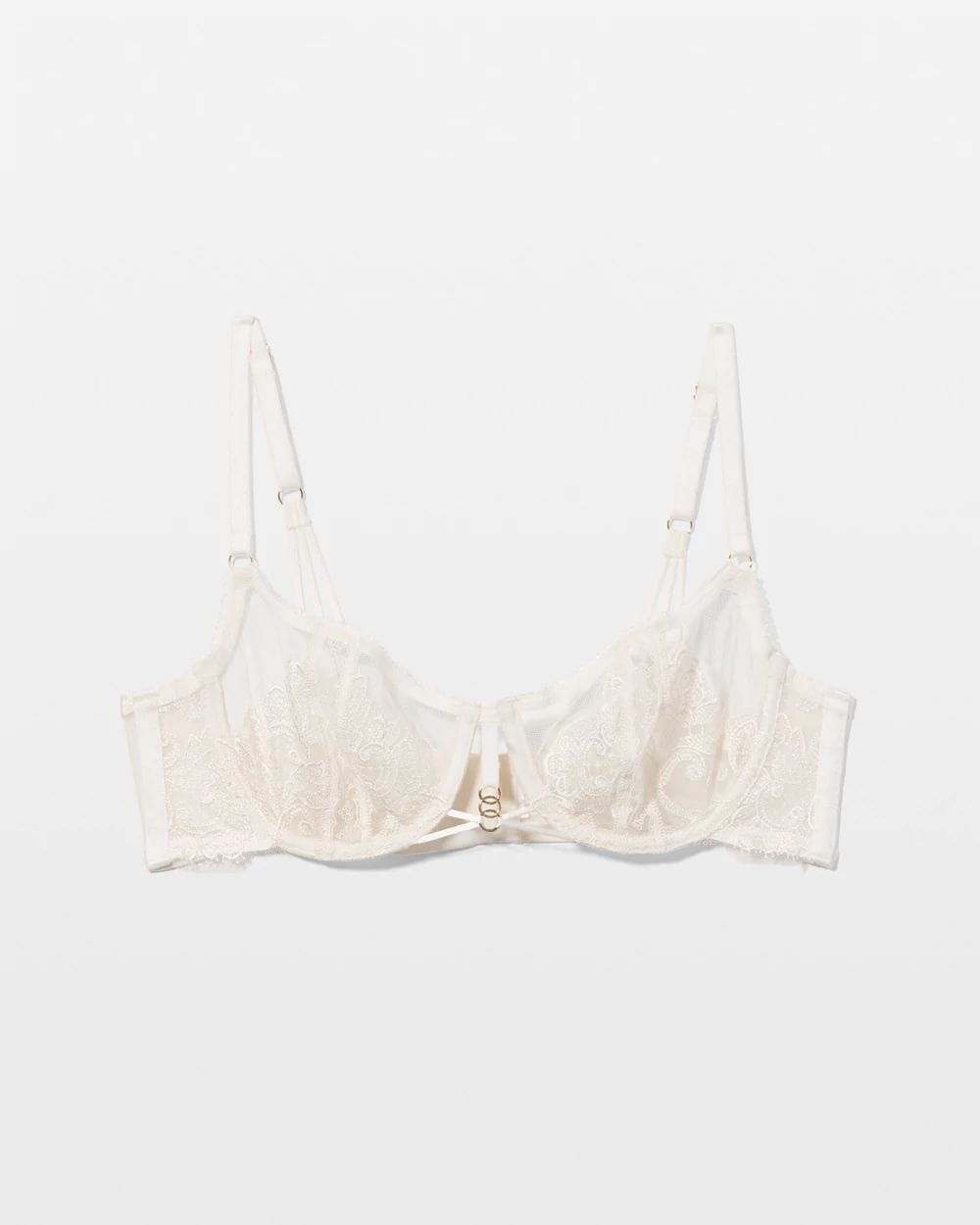 Ethereal Embroidery Unlined Balconette Bra click to view larger image.