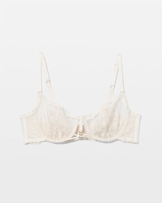 Ethereal Embroidery Unlined Balconette Bra click to view larger image.