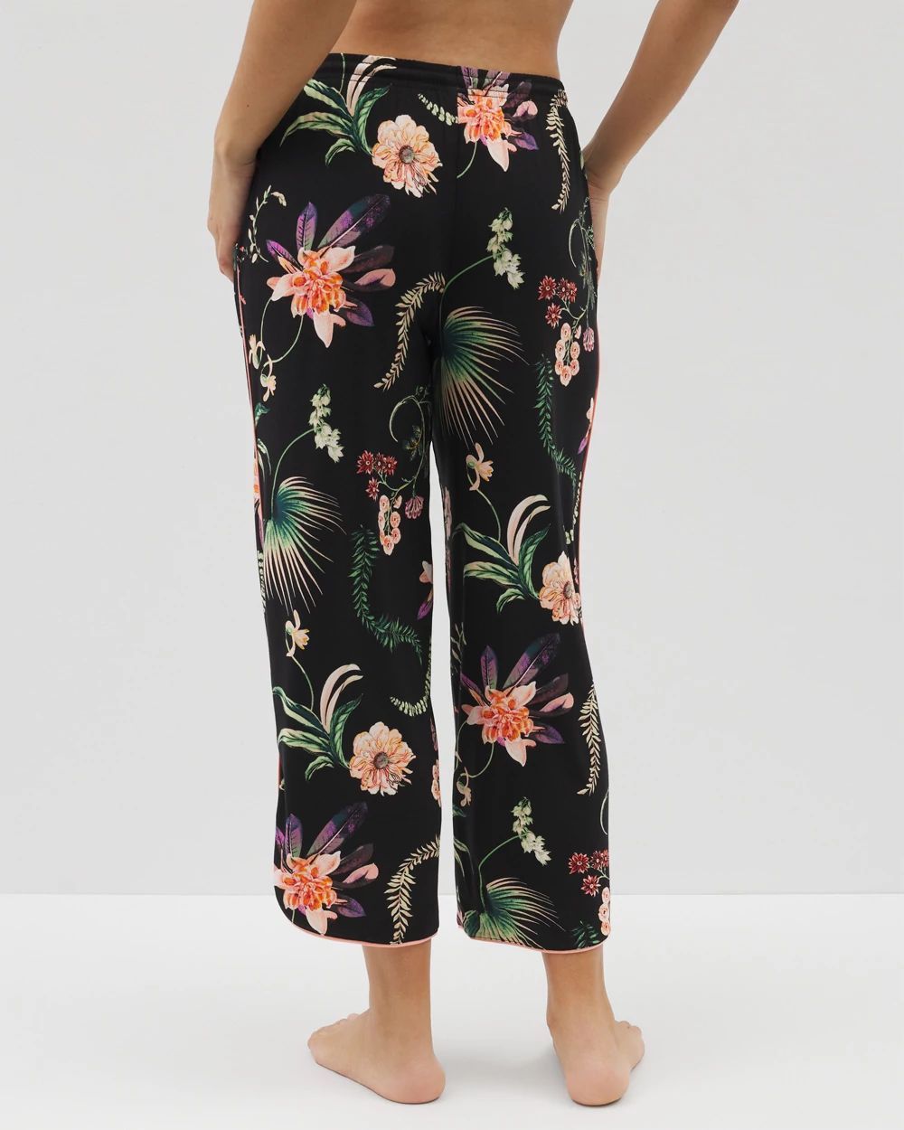 Cool Nights Piped Crop Pajama Pants