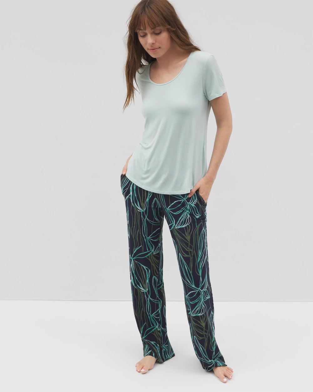 Packaged Short-Sleeve Pant Pajama Set