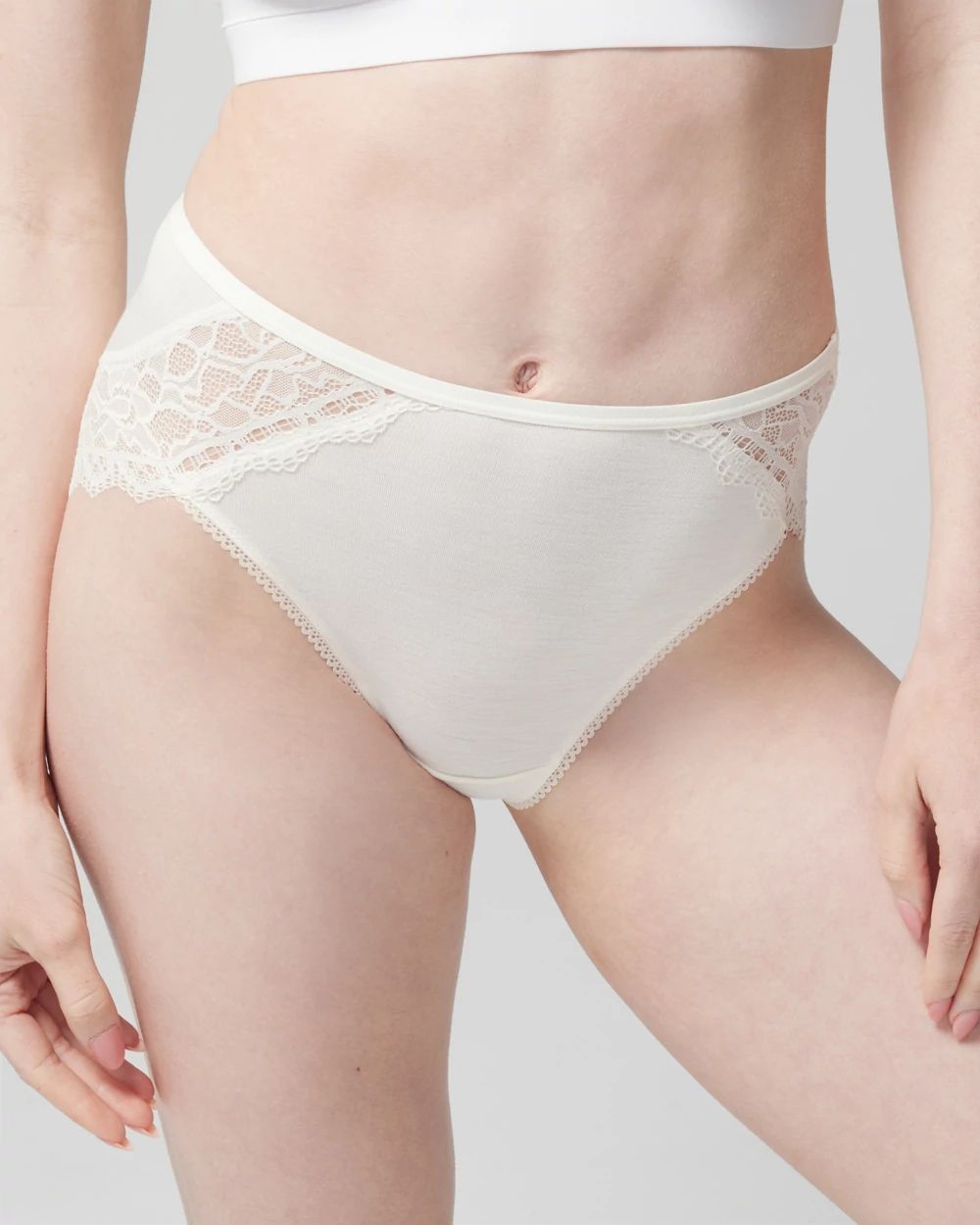 Embraceable High-Leg Panty with Enchanting Lace