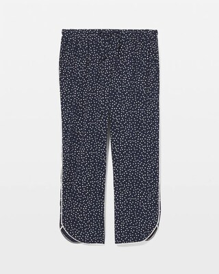 Piped Crop Pajama Pants click to view larger image.