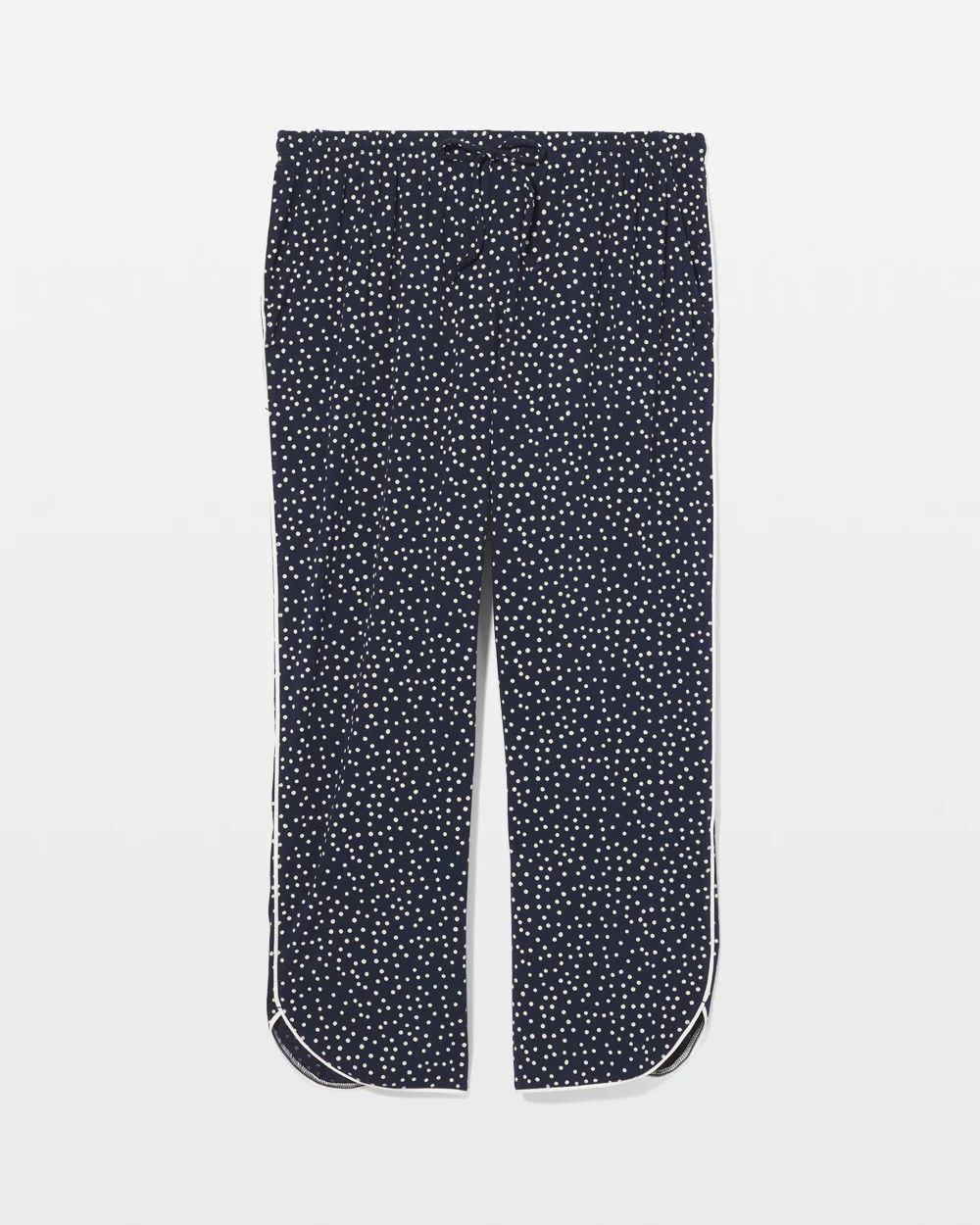 Cool Nights Piped Crop Pajama Pants