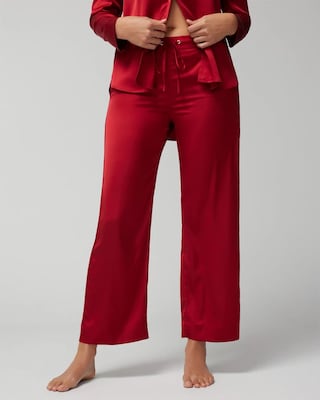 Wide-Leg Pajama Pants click to view larger image.