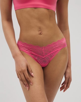 Thong Panty with Enchanting Lace