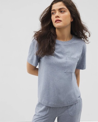 Short-Sleeve Pocket Pajama Tee