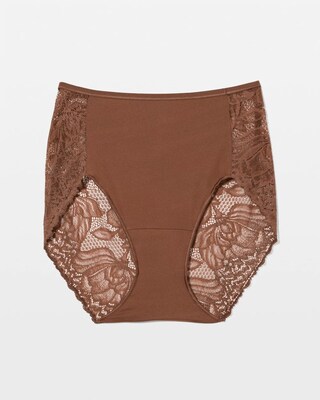 Lace Back Modern Brief Panty click to view larger image.
