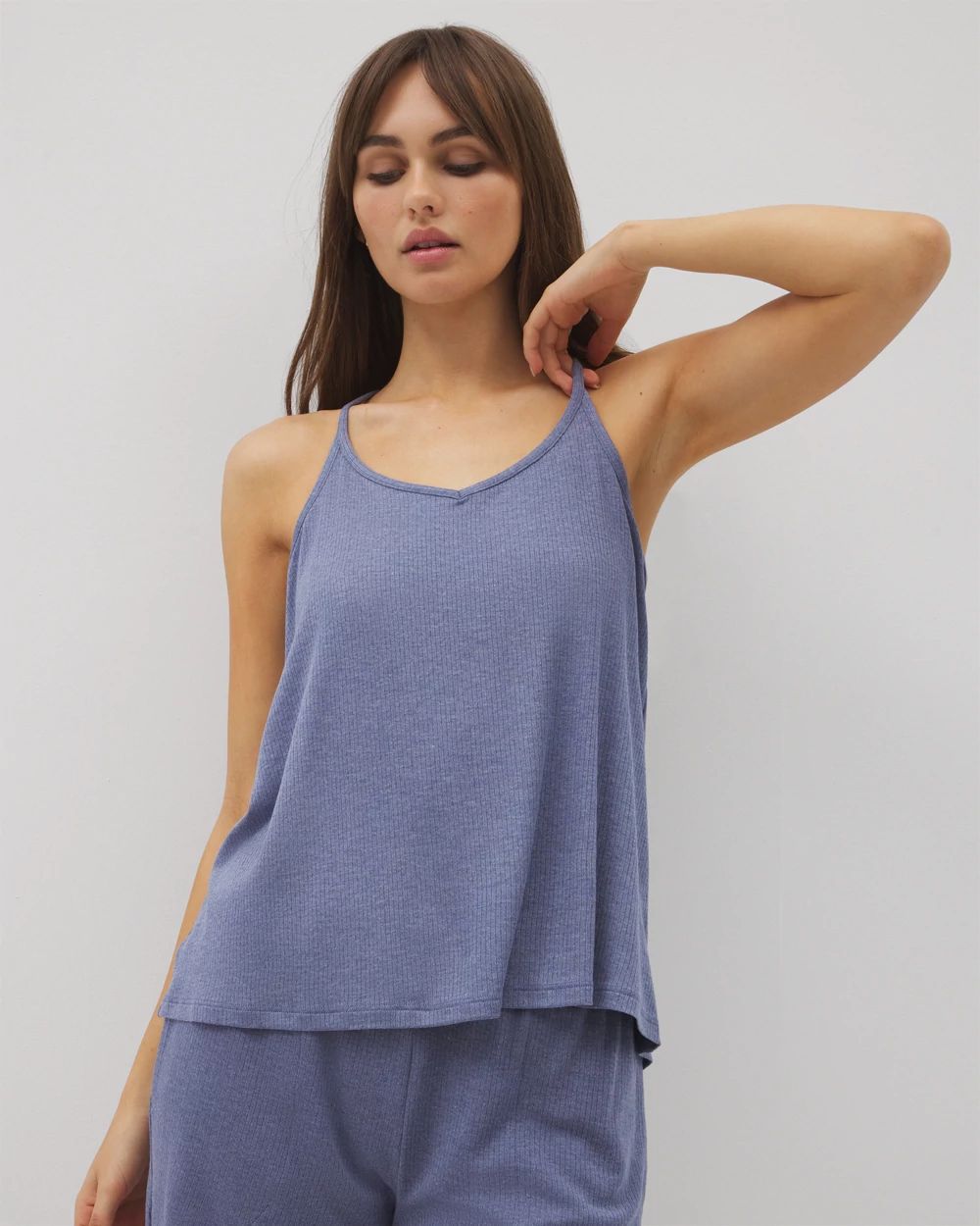 Lightweight Rib Knit Pajama Cami
