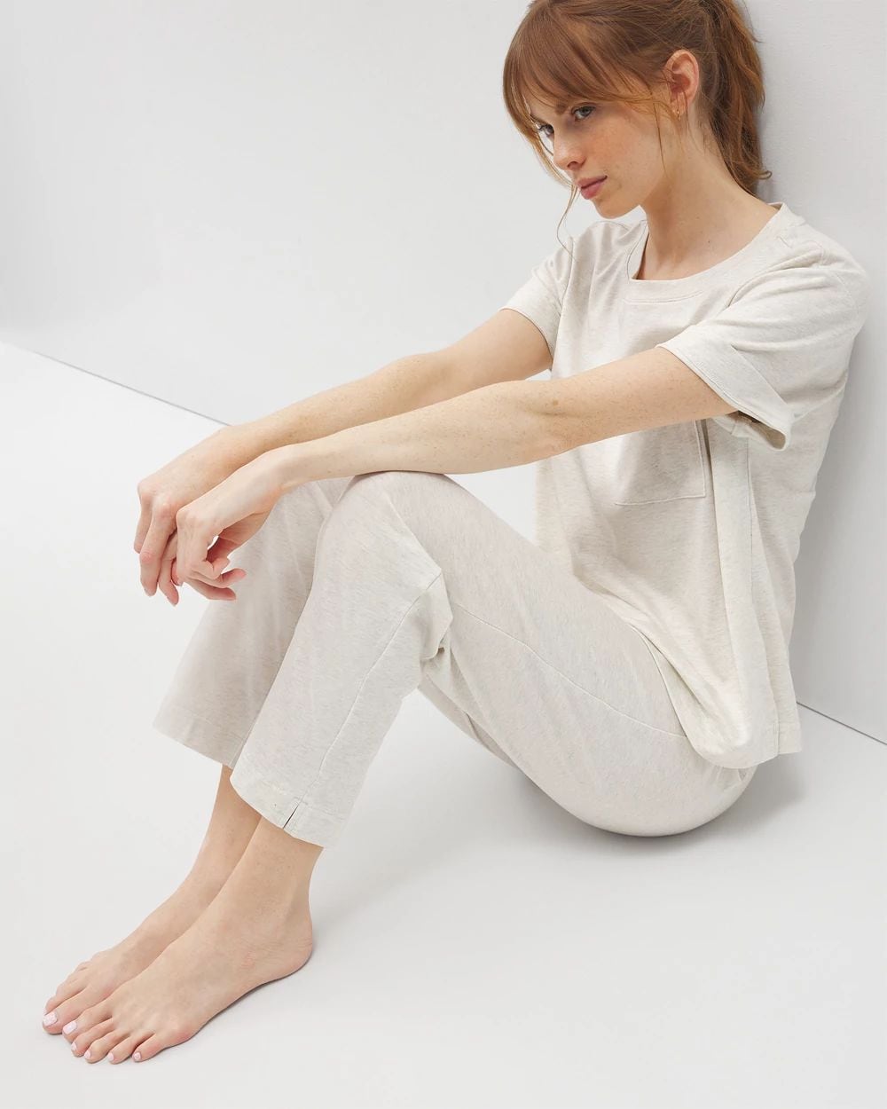 Crop Pajama Pants click to view larger image.