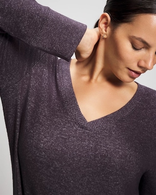 Long Sleeve Midi Sleepshirt click to view larger image.