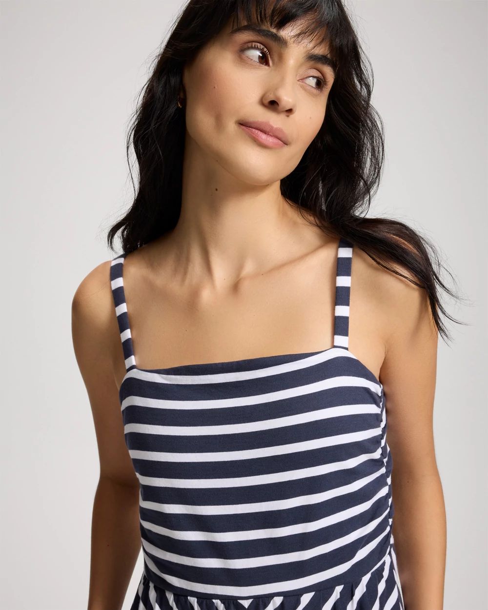 Cotton Ruched Bodice Jumpsuit