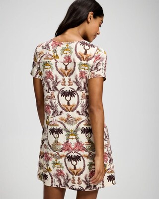 Short Sleeve Scoop Neck Sleepshirt click to view larger image.