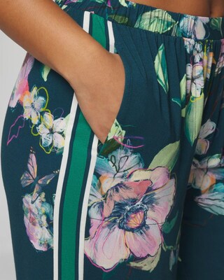 Wide-Leg Ankle Pajama Pants