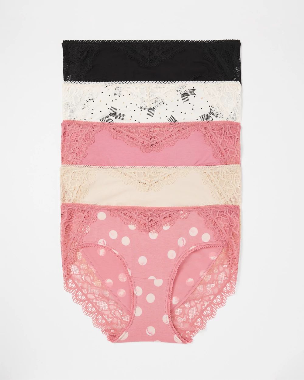 Embraceable Lace Hipster 5 Pack