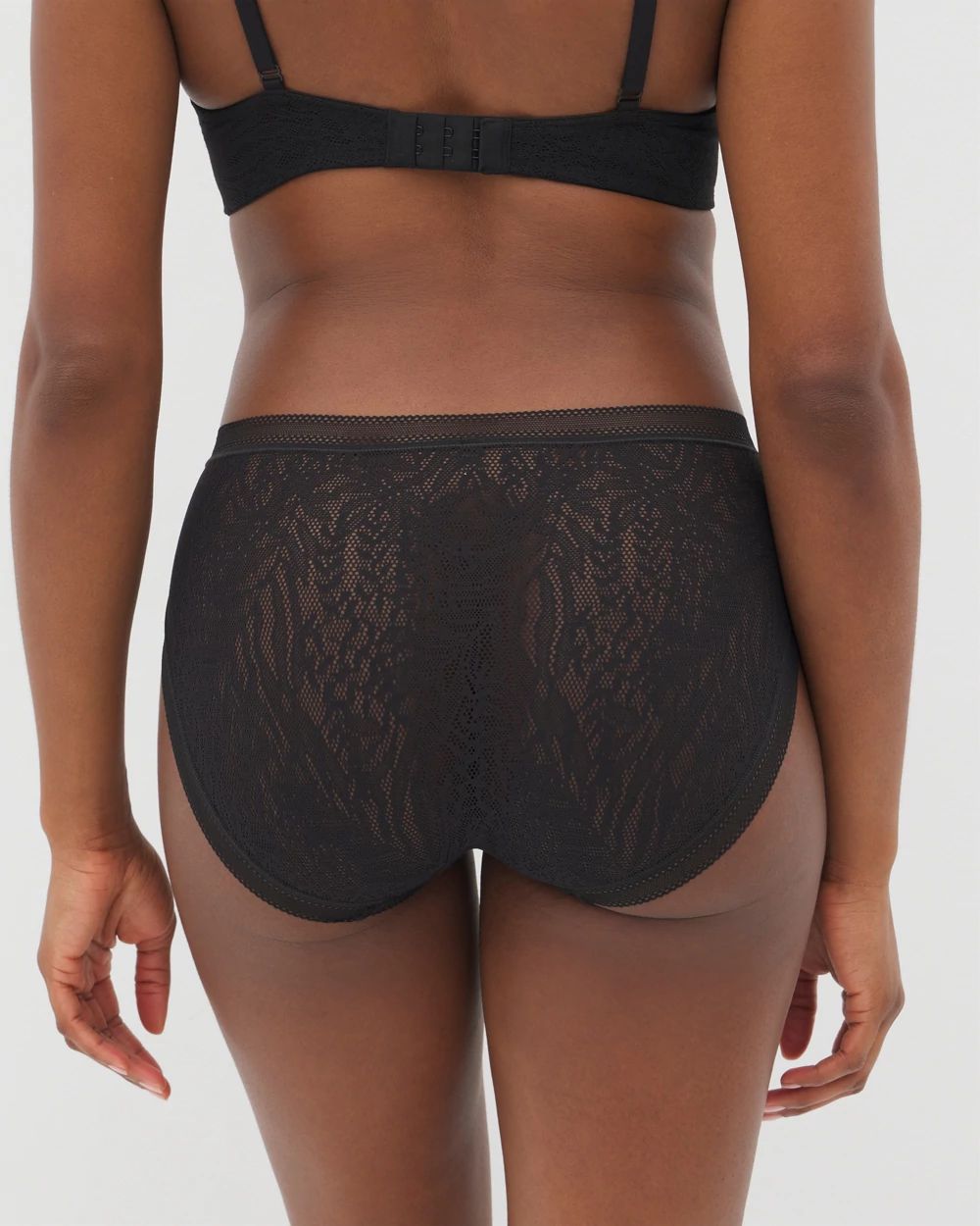 Soma High-Leg Panty with Stretch Lace click to view larger image.