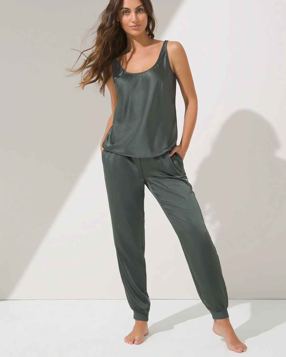 Satin Jogger Pants