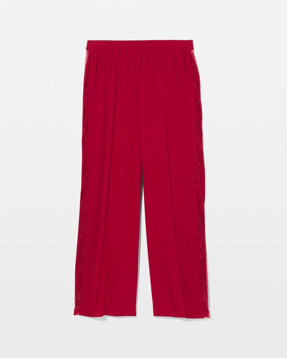 Lace Relaxed Wide Leg Pajama Pant click to view larger image.