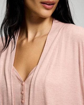 Lightweight Rib Knit Long Sleeve Wrap click to view larger image.