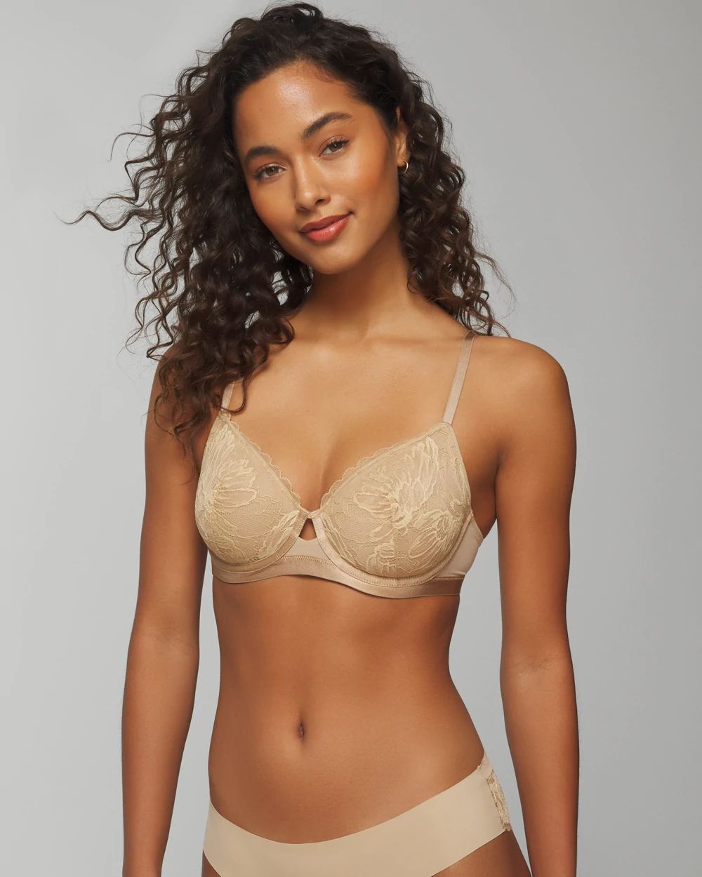 Lightly Lined Perfect Coverage Bra with Lace