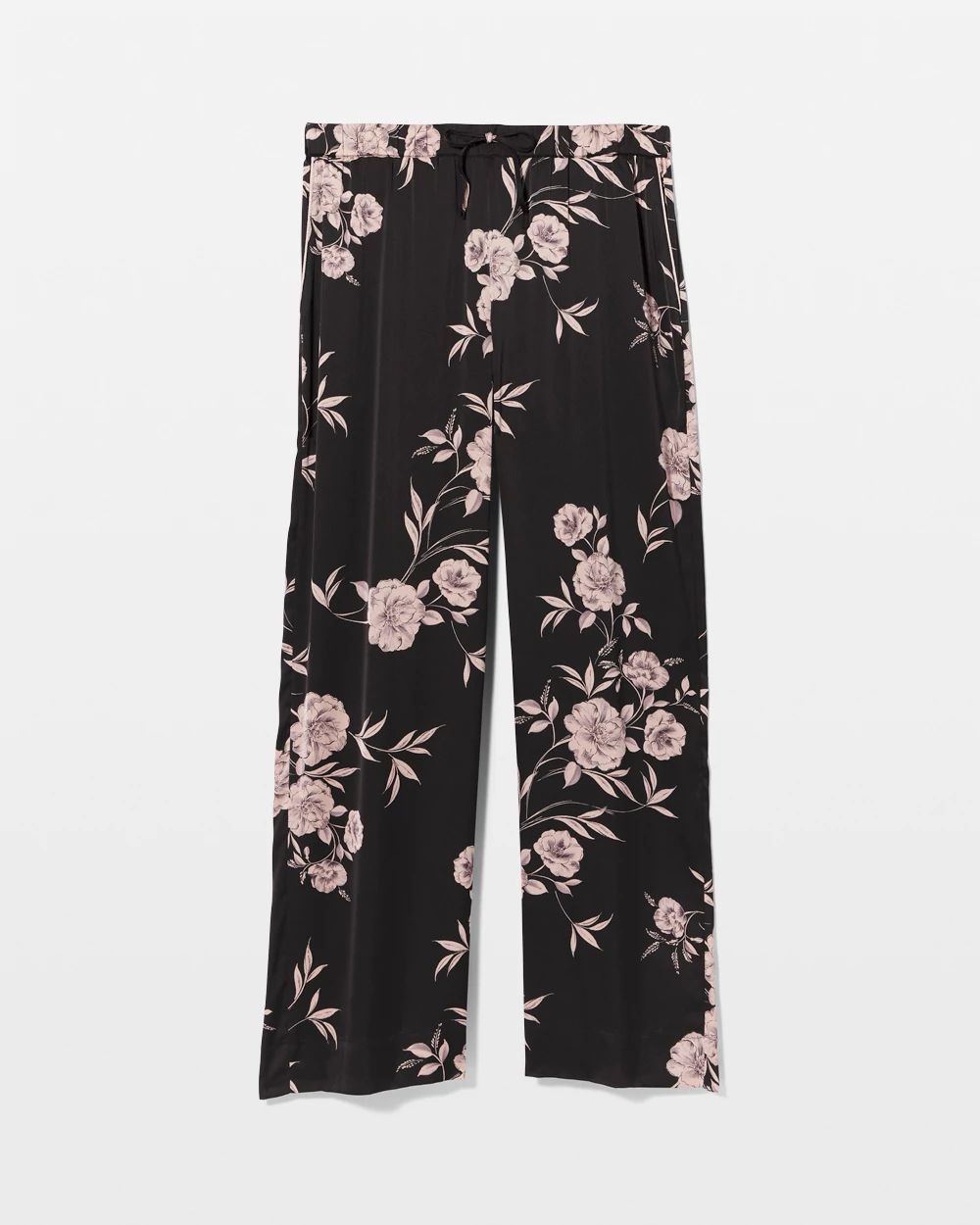 Satin Piped Pajama Pant