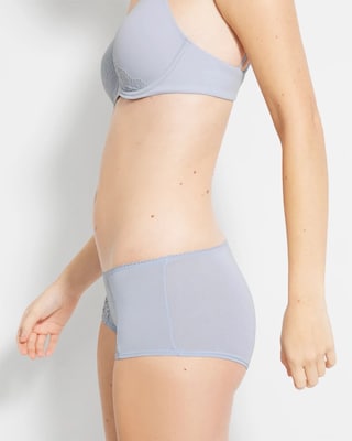 Boyshort Panty with Signature Lace click to view larger image.