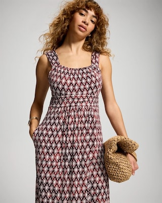 Shirred Bodice Maxi Bra Dress click to view larger image.