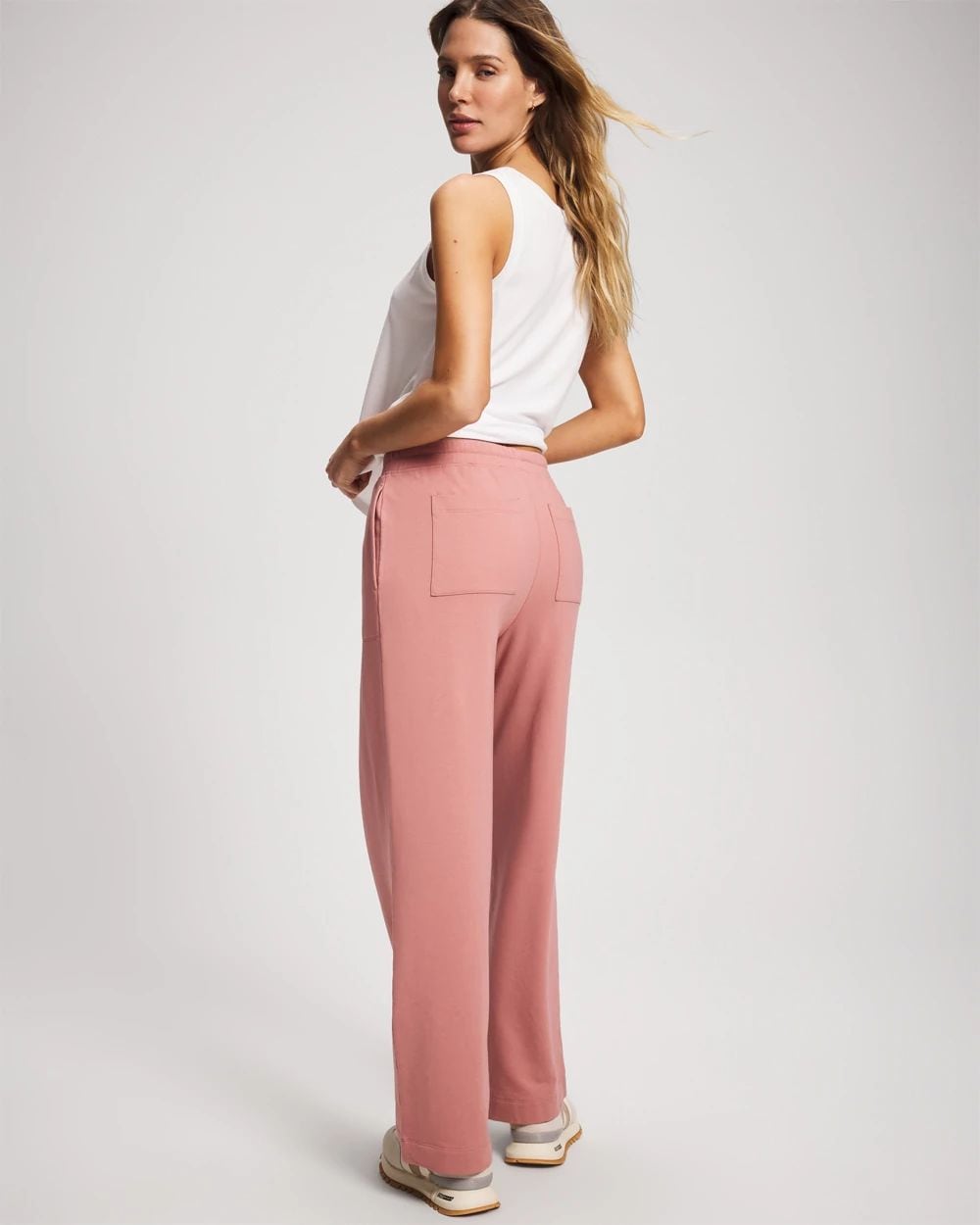 Essential Terry Straight Leg Pants click to view larger image.