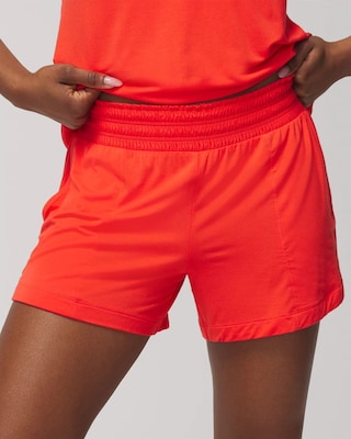 Solid Smocked Pajama Shorts click to view larger image.