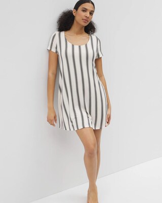 Short Sleeve Scoop Neck Sleepshirt click to view larger image.