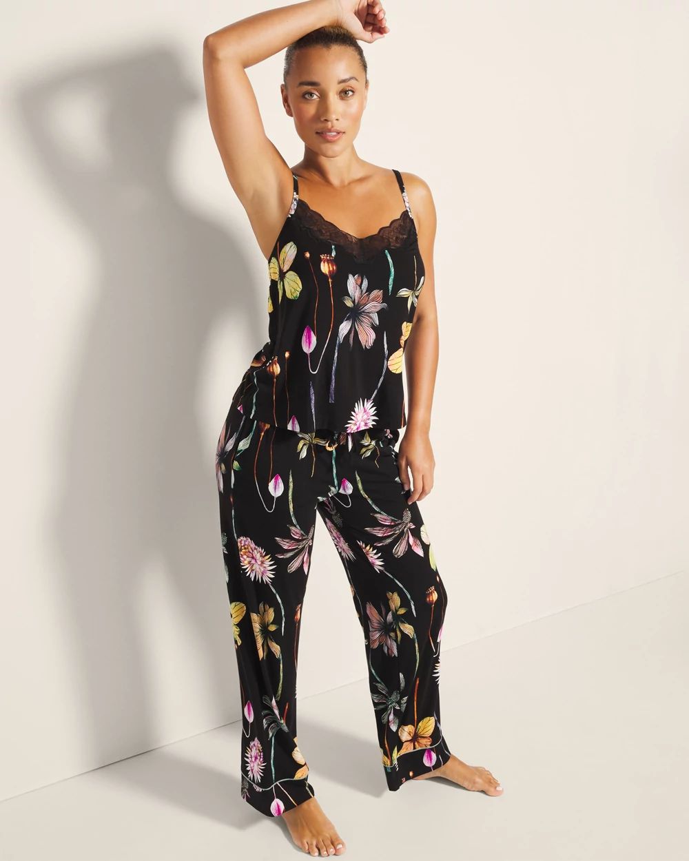 Cool Nights Lace-Trim Pajama Cami