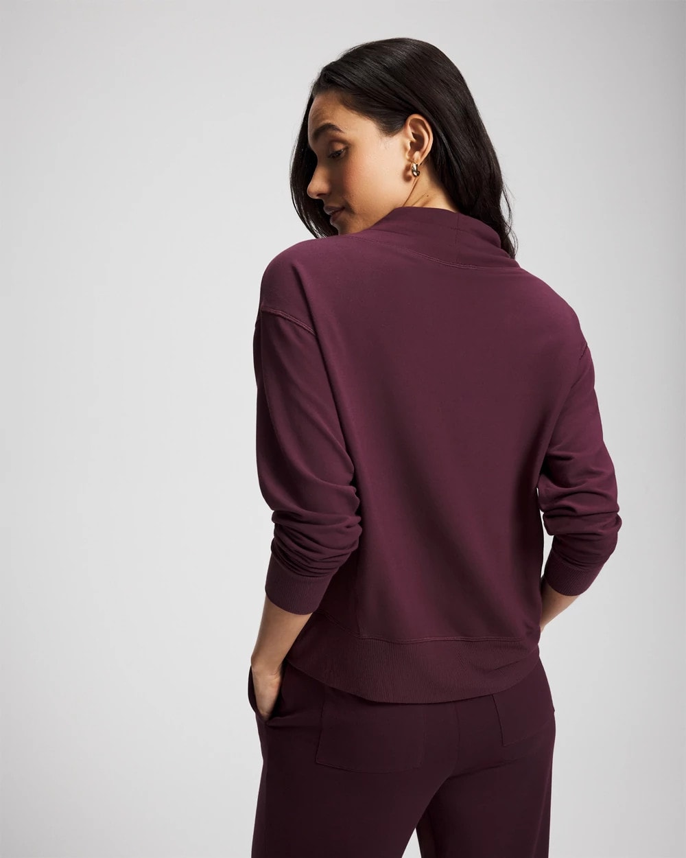 Ultrasoft Fleece Relaxed Funnel Neck Sweatshirt