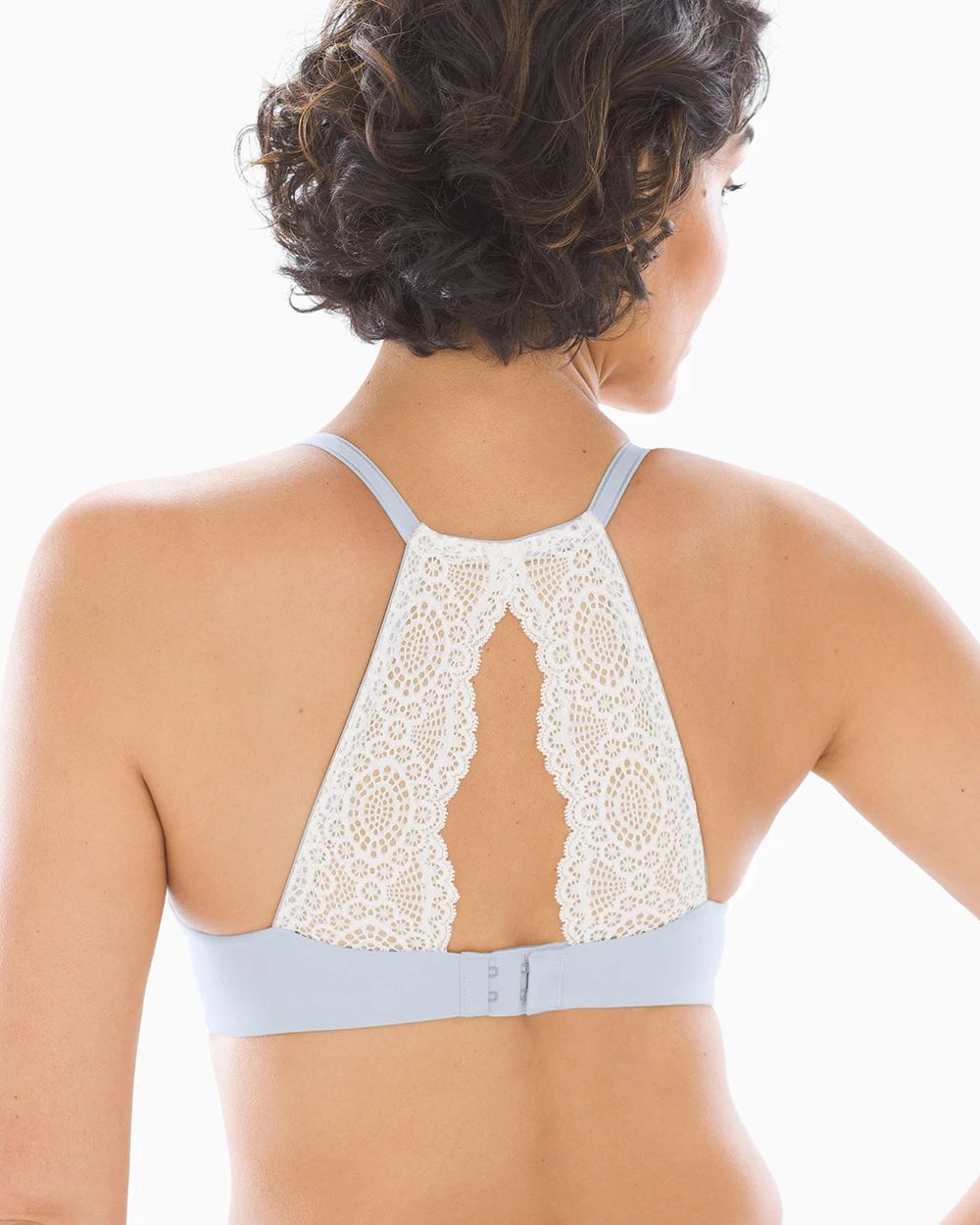 Geo Lace Racerback Full Coverage Bra