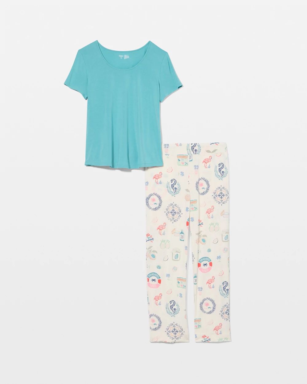 Packaged Short-Sleeve Pant Pajama Set click to view larger image.
