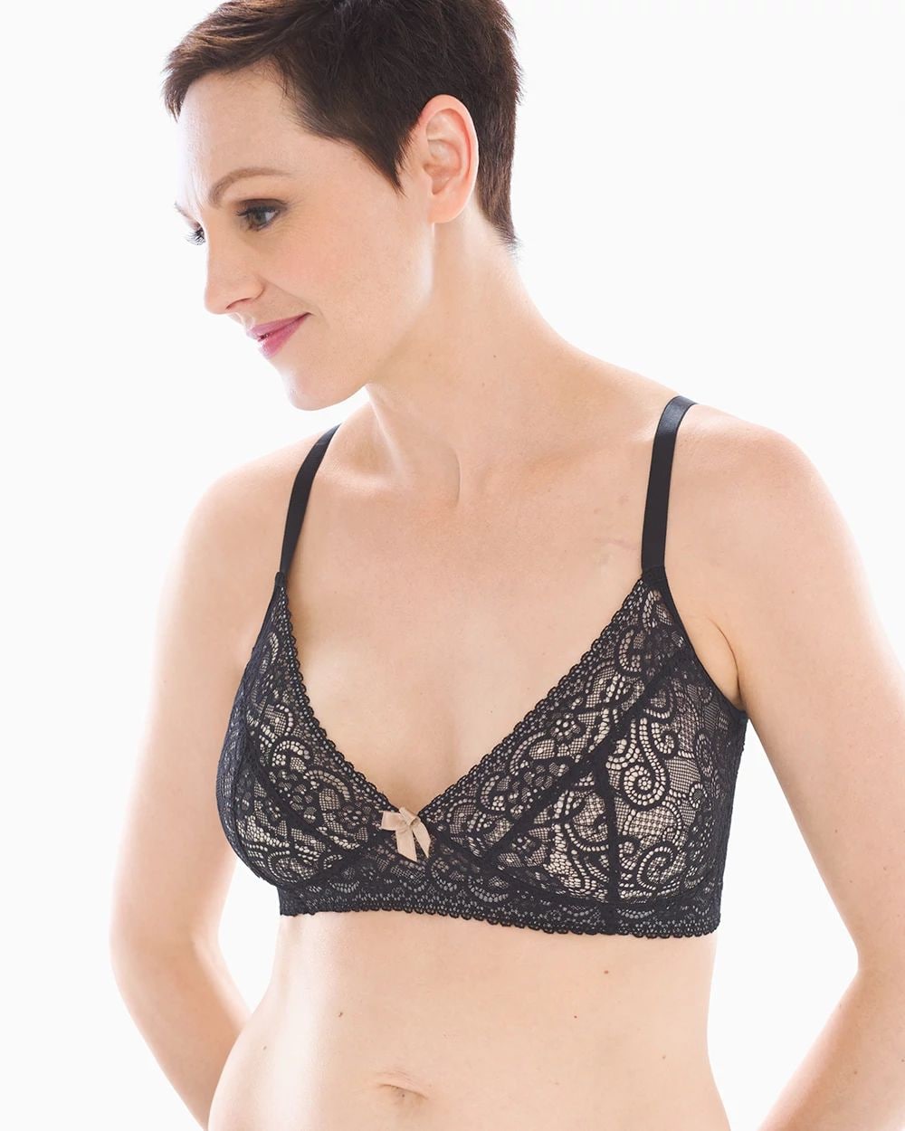 AnaOno Wireless Pocketed Lace Bra