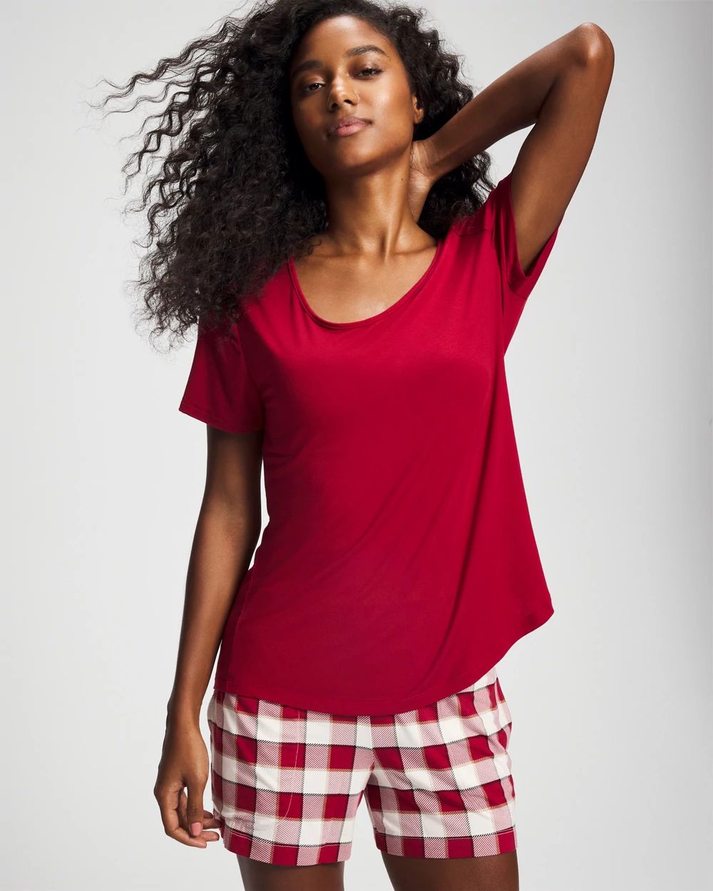 Cool Nights Packaged Short-Sleeve Short Pajama Set