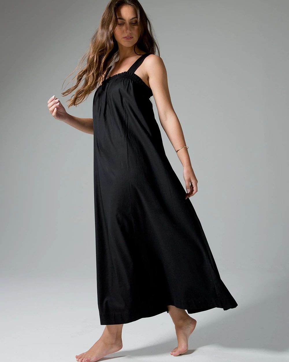 Cotton Tank Maxi Bra Dress click to view larger image.