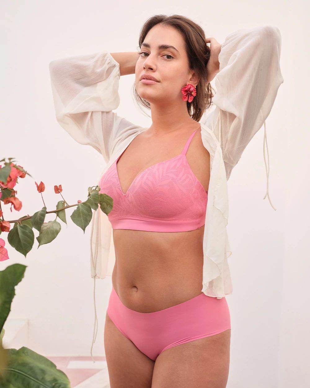Wireless Bra with Lace