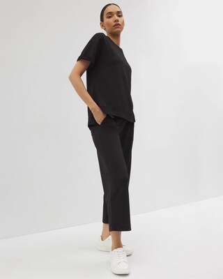 Essential Terry Relaxed Short Sleeve Top click to view larger image.