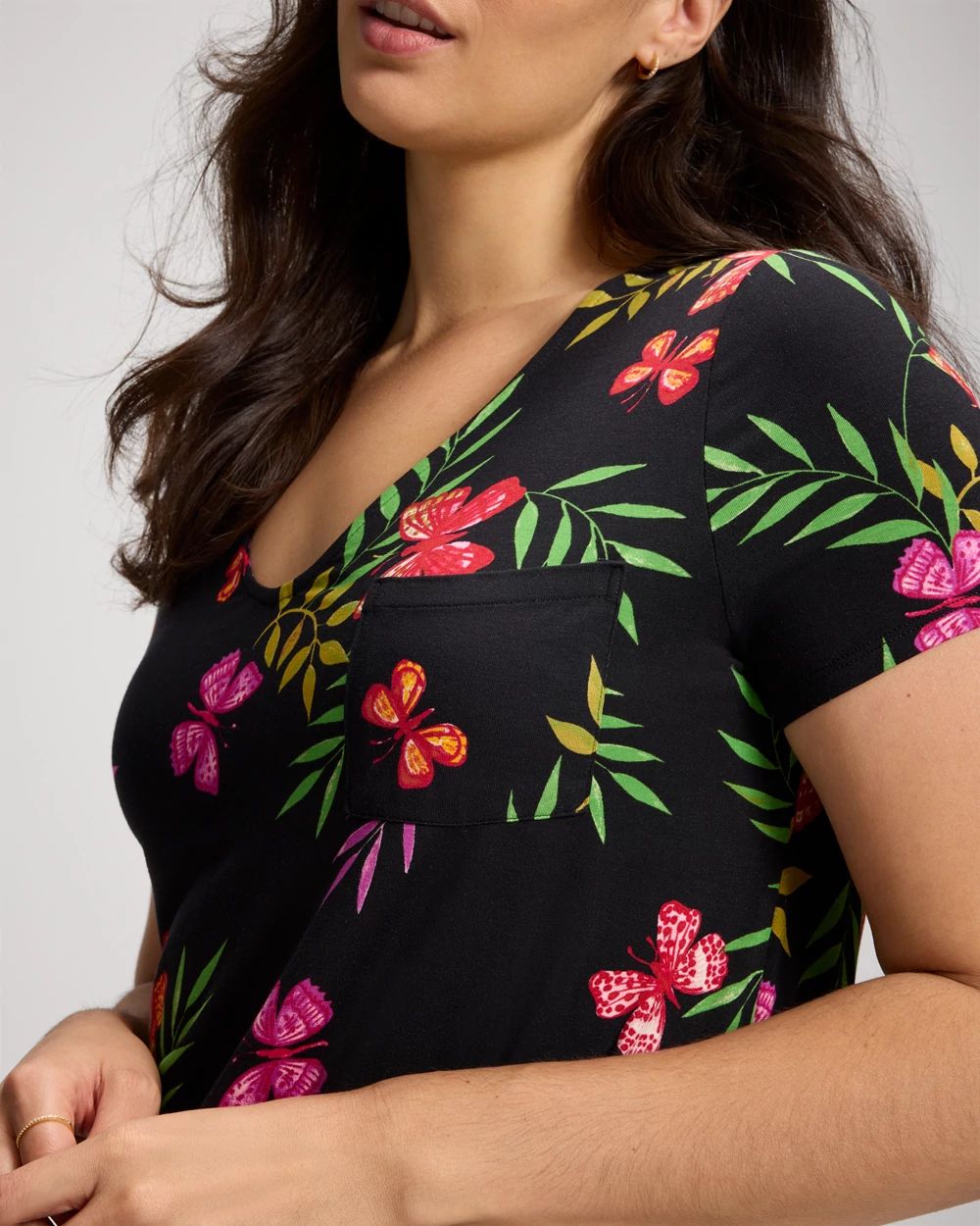 Cool Nights Short Sleeve Long Sleepshirt
