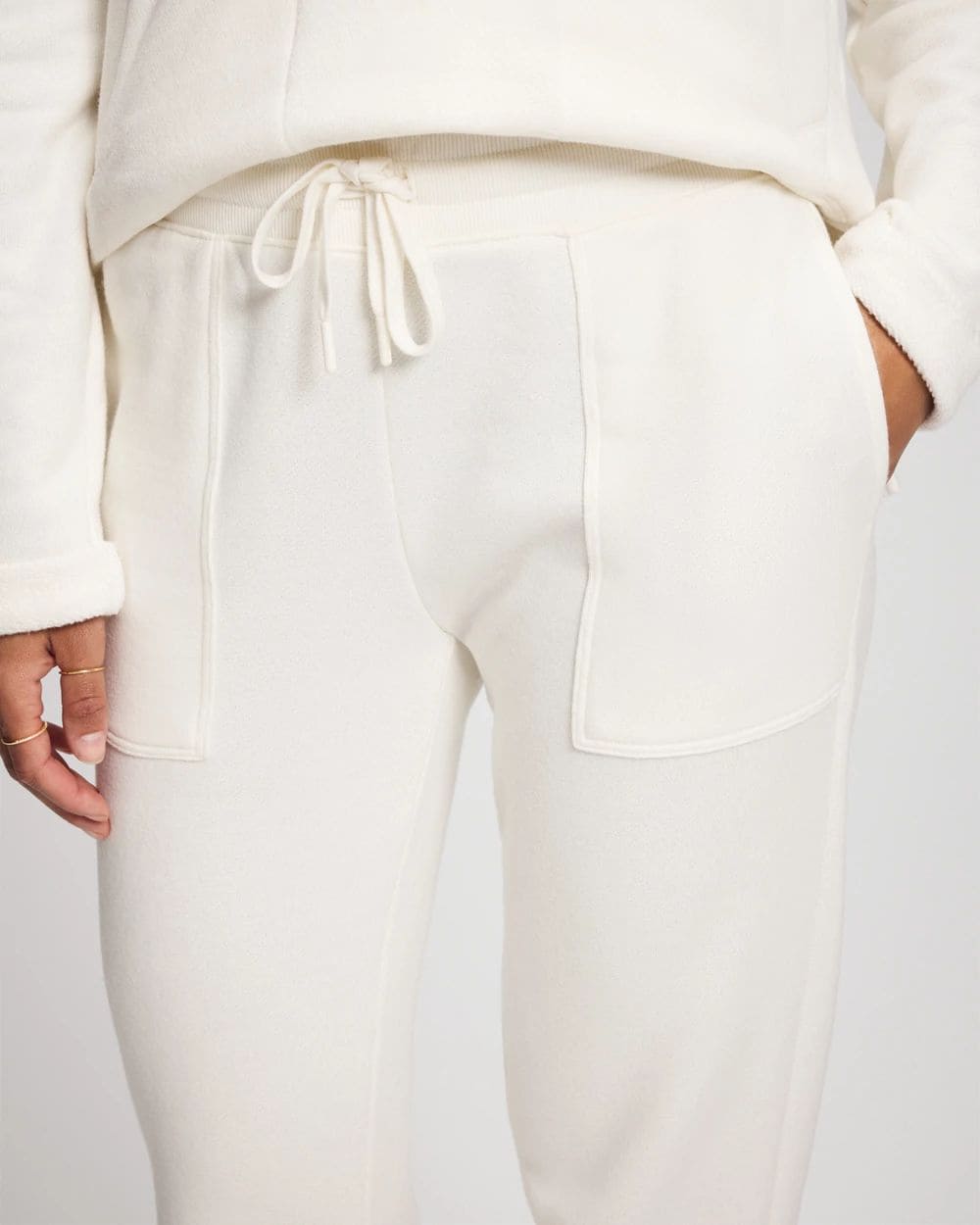 Cotton Terry Cropped Pants