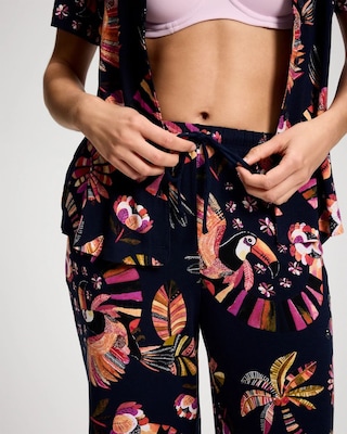 Relaxed Crop Pajama Pants click to view larger image.