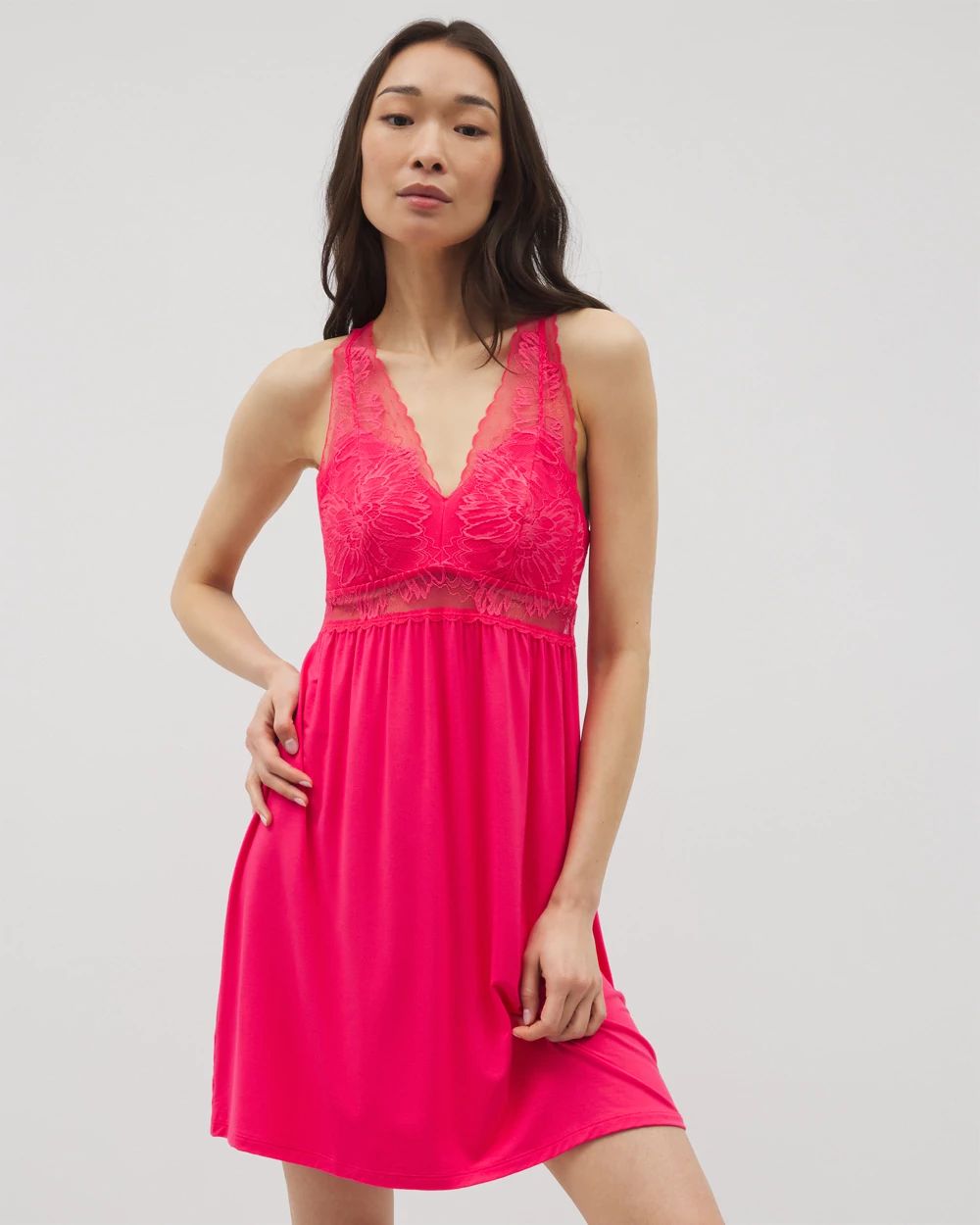 Cool Nights Soft Support Lace Chemise
