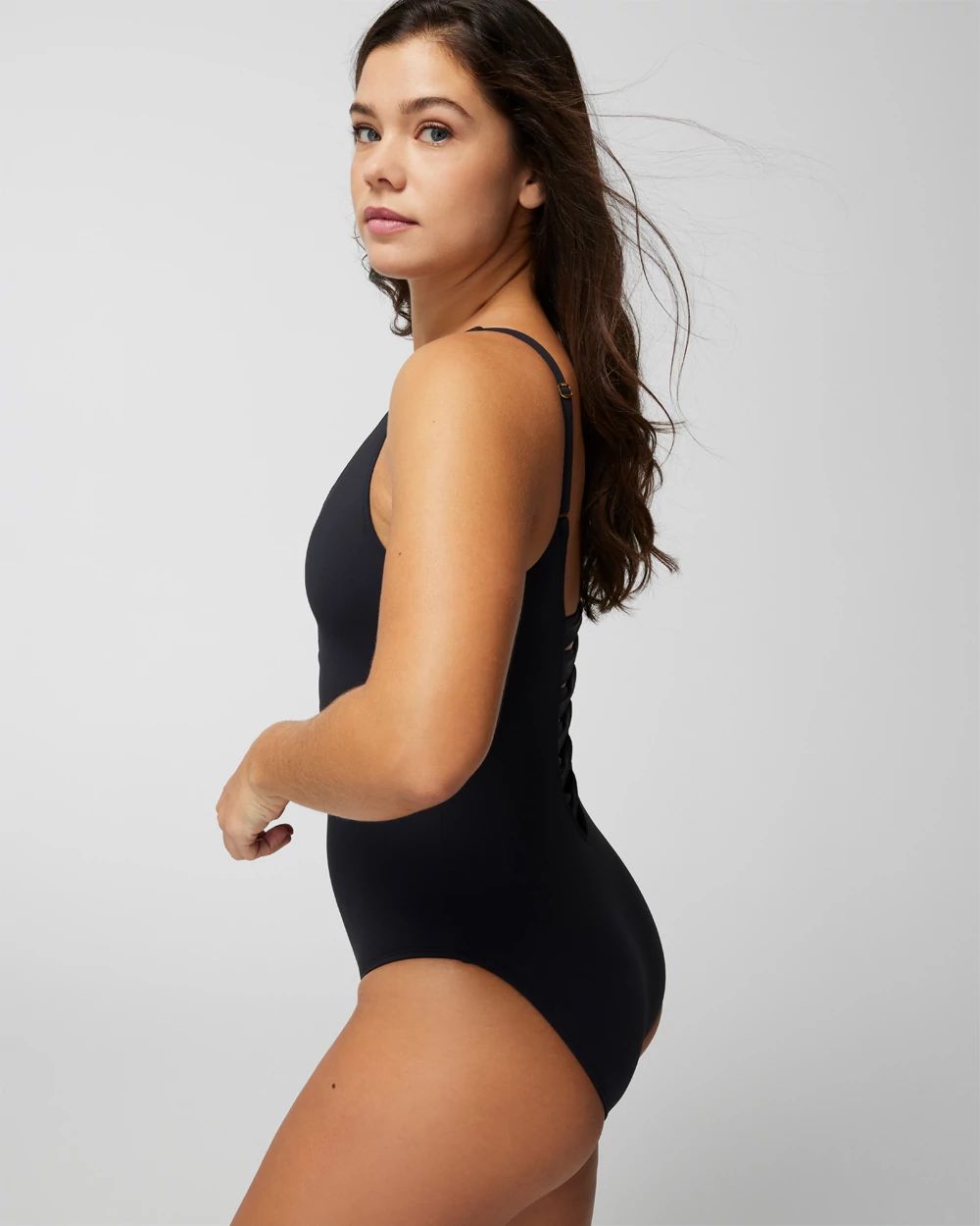 Graphic Measures Plunge One-Piece