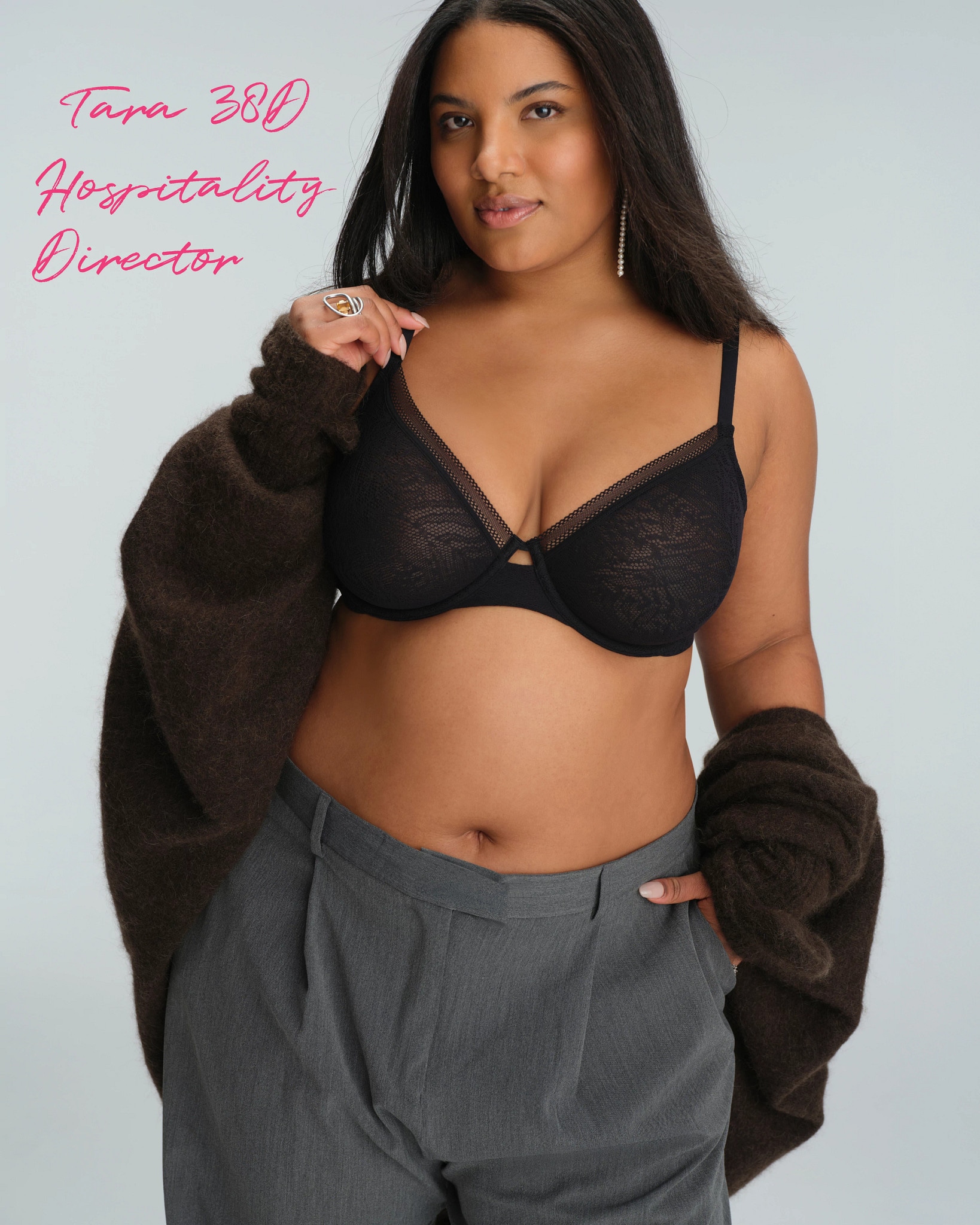 Soma Unlined Perfect Coverage Bra with Stretch Lace