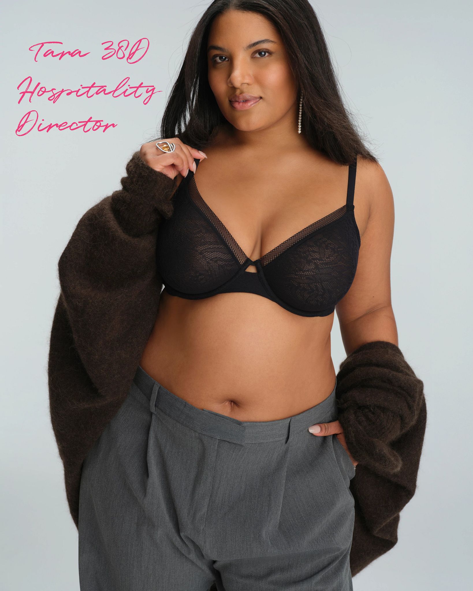 Soma Unlined Perfect Coverage Bra with Stretch Lace