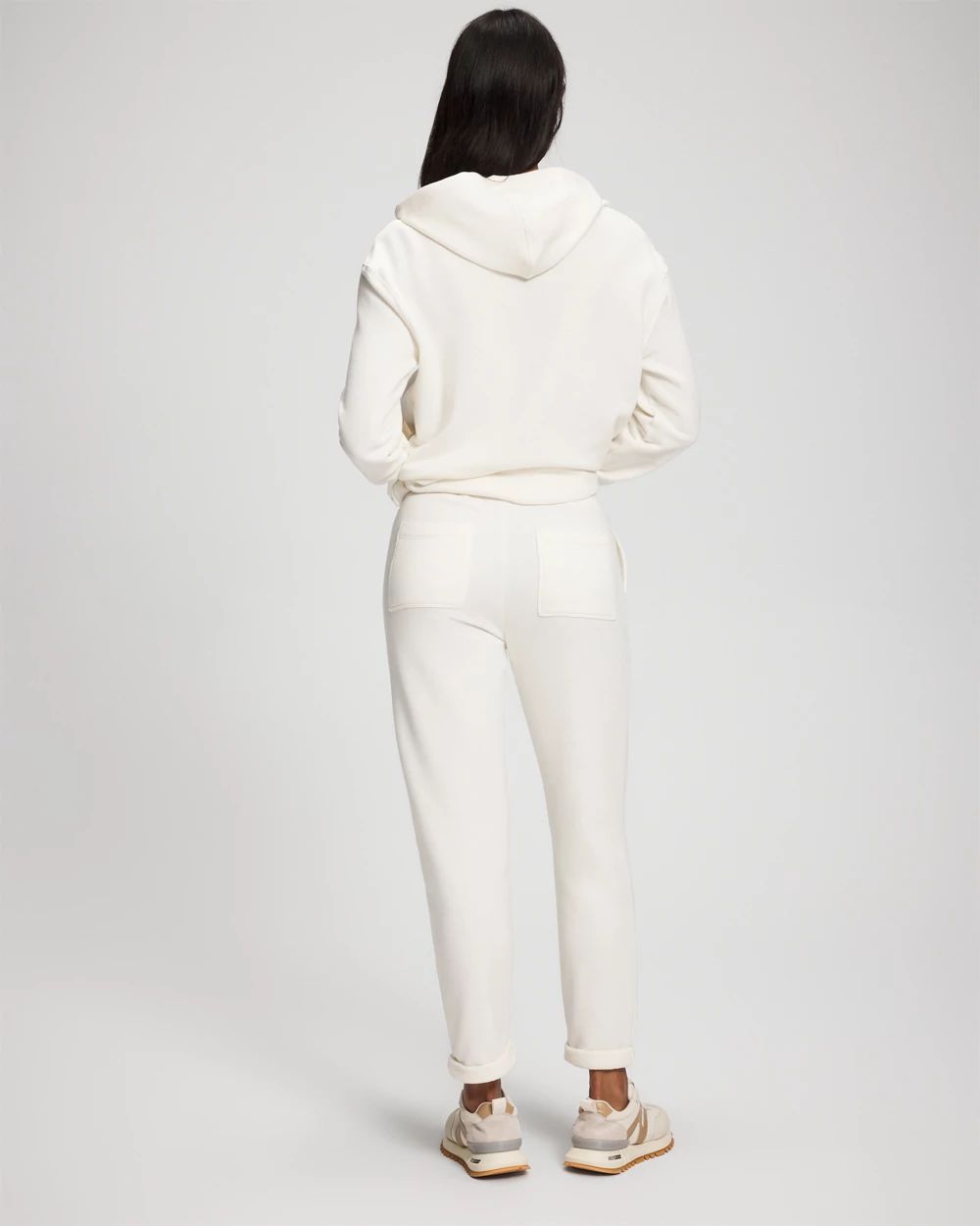 Cotton Terry Cropped Pants