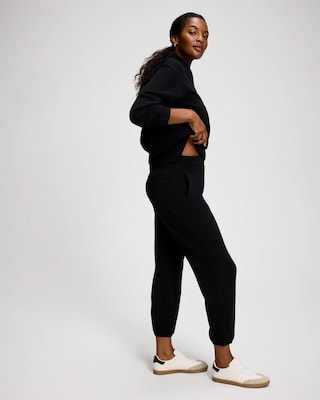Modern Modal Mixed Rib Jogger Pants click to view larger image.