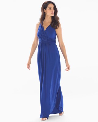 Cross Back Sleeveless Maxi Bra Dress